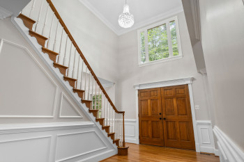 Grand Foyer! New Crystal Chandelier