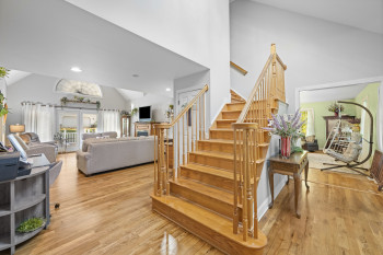 Entry with vaulted ceiling
