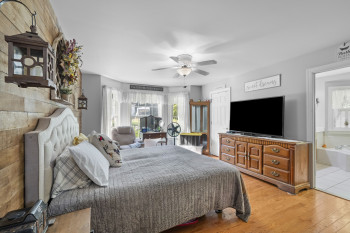 Primary suite on main level