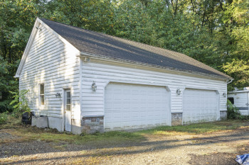 Detached 4-car garage with RV outlet