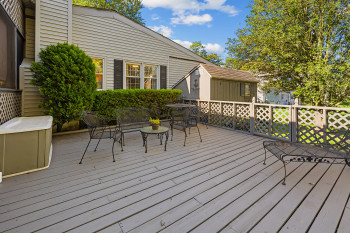 Large Deck adjacent to screened porch