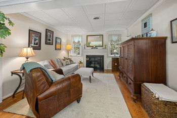 Family Room with gas fireplace