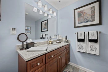 Tastefully done Full Bathroom included on this lower level
