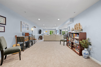 Lower level almost completely finished but with a separate storage area. There are no words to describe how thoughtfully this level was designed and finished.