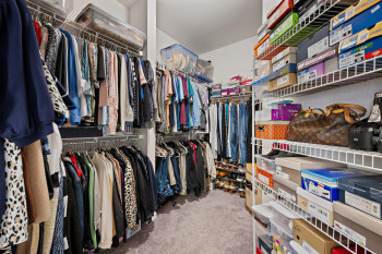 Quite sizable walk-in closet in the privacy of the Primary bathroom