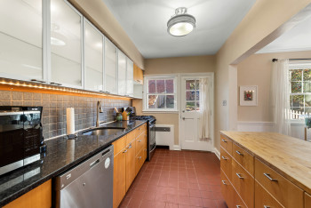 Kitchen view to back door