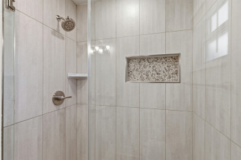 Primary Bathroom view of a shower stall