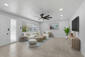 Virtually Staged Living Room