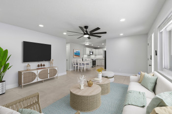 Virtually Staged Living Room