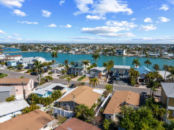 Aerial of the home and the Intracoastal Waterway.