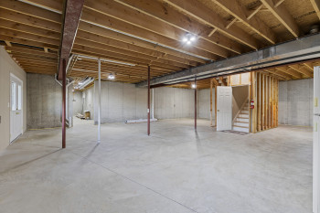 Unfinished daylight basement