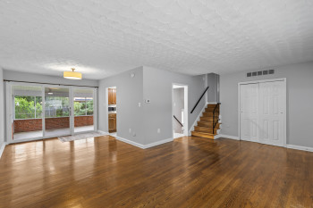 The LR/DR opens to a large screened patio for relaxing