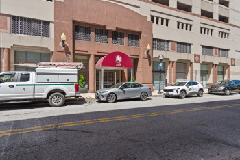 Exterior Main Entrance to left