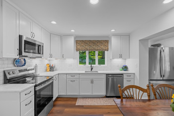 Redone Kitchen overlooks the front garden