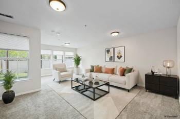 Large family room on entry level with tons of natural light, slider to the back yard, storage and laundry