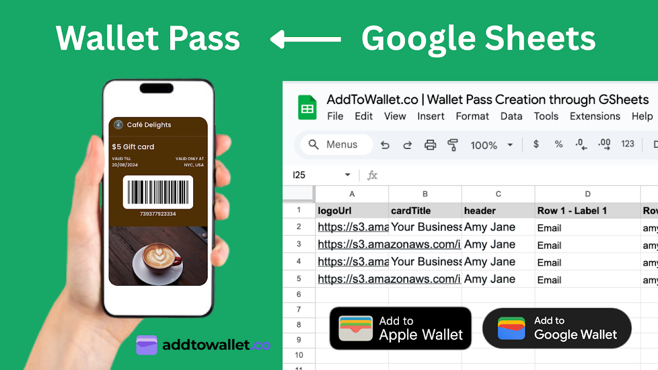 Wallet Pass Generator for Google Sheets