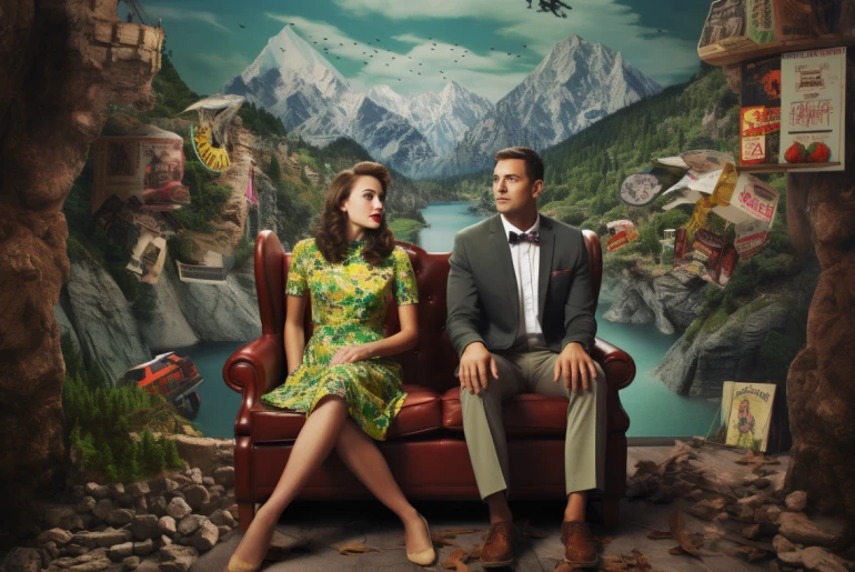 Couple compromising on a travel destination