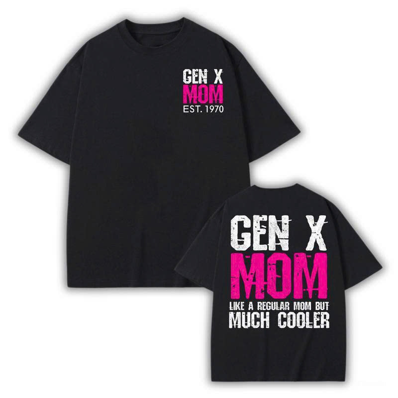 Gen X Mom Hoodie: Like a Regular Mom But Much Cooler Gift - Media 2