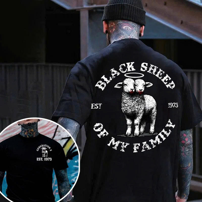 Black Sheep of the Family Gen X T-Shirt - Est 1973 Unique Gift