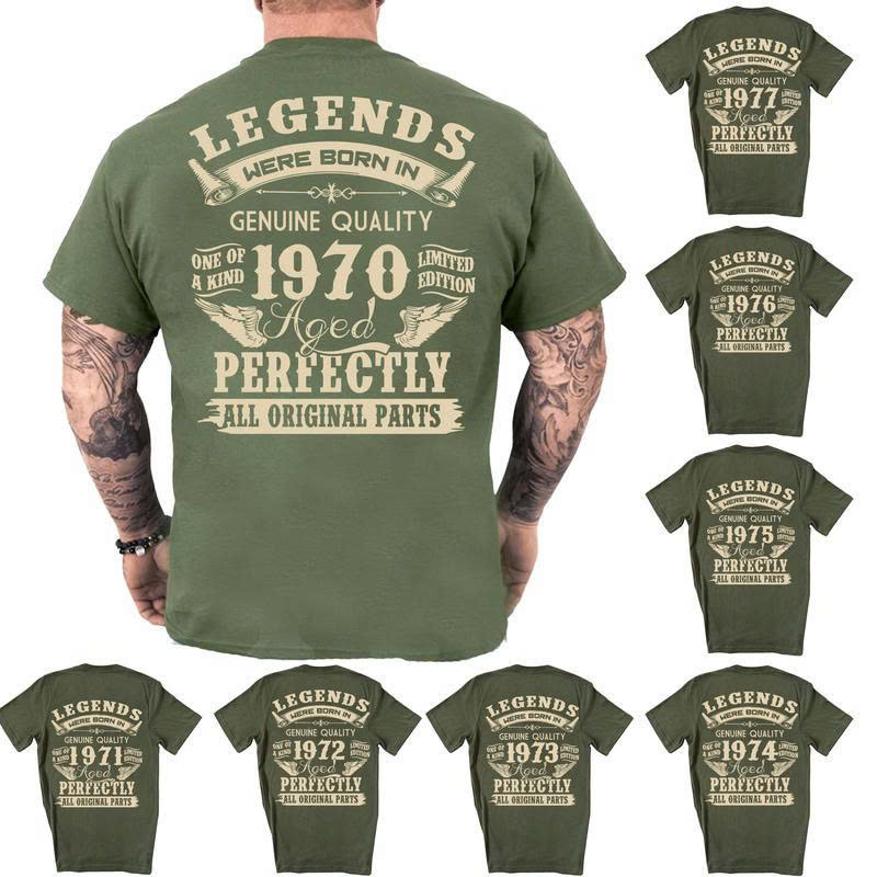 1977 T-Shirt: Legends Were Born, Aged Perfectly Funny 48th Birthday Gift