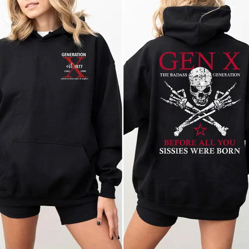 Gen X FAFO Generation Hoodie - Survivors of Hose Water & Hot Metal Slides | No Participation Trophies Sweatshirt