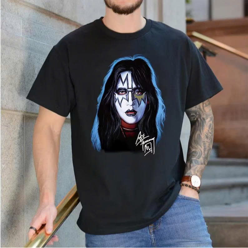 Ace Frehley Vintage T-Shirt – Retro Rock Unisex Cotton Tee - Media 3