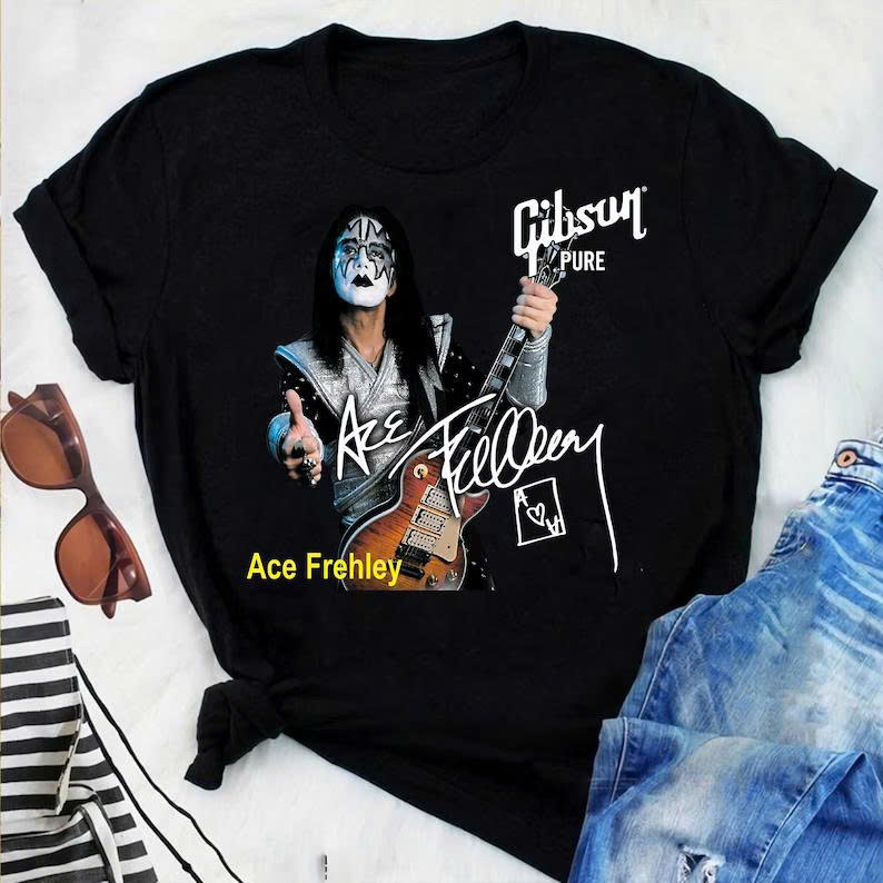 Ace Frehley Tribute T-Shirt – Rock Legend Memorial Graphic Tee