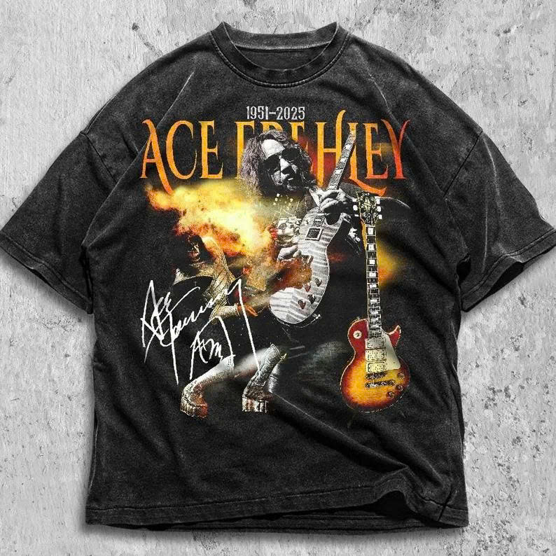 Ace Frehley Memorial Tee – 2025 Kiss Rock & Roll Legend Shirt - Media 2