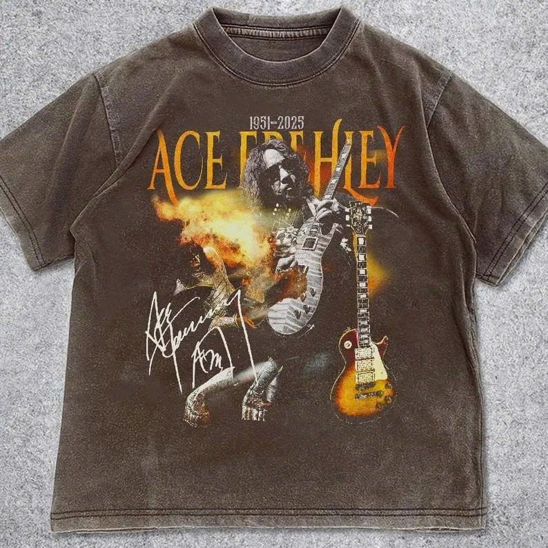 Ace Frehley Memorial Tee – 2025 Kiss Rock & Roll Legend Shirt - Media 3