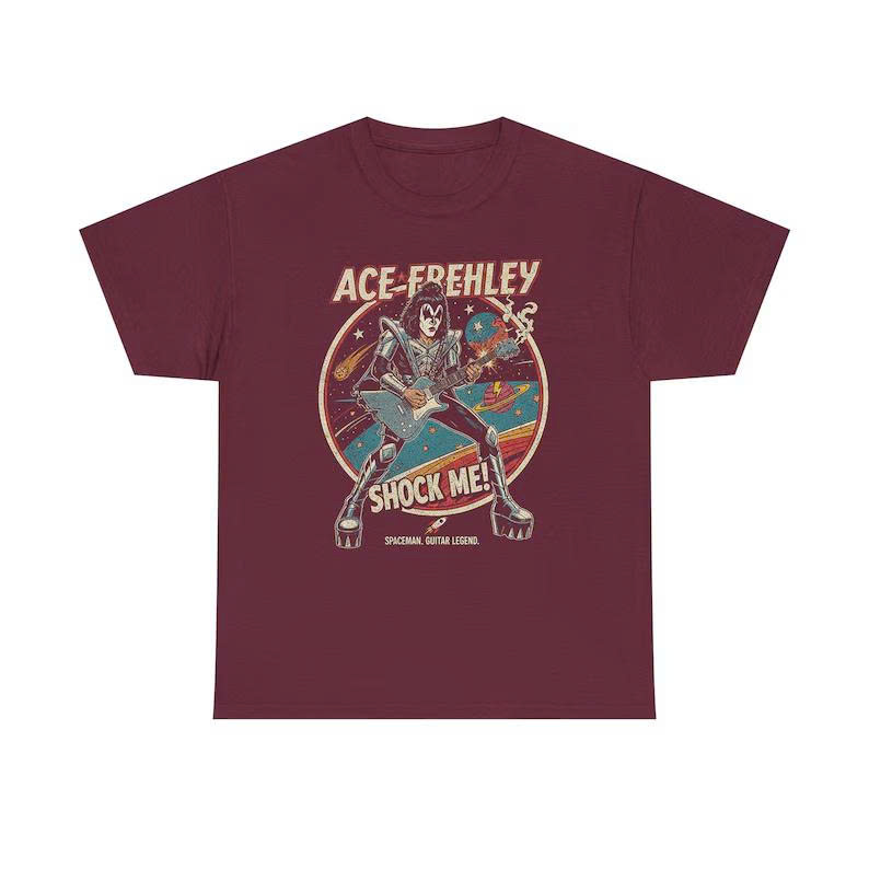 Ace Frehley Retro Memorial Tee – 2025 Kiss Rock & Roll Legend Shirt - Media 3