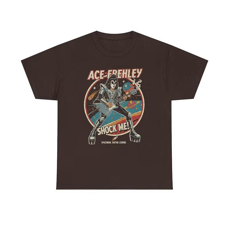 Ace Frehley Retro Memorial Tee – 2025 Kiss Rock & Roll Legend Shirt - Media 4