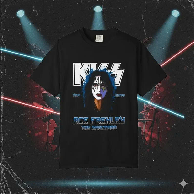 Ace Frehley Signature T-Shirt – Vintage KISS Rock Legend Tee