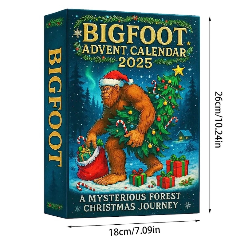 2D Bigfoot Advent Calendar 2025, Bigfoot blind box, Advent Countdown Blind Box Christmas Decoration, Christmas Gift, Gift for Kids - Media 4