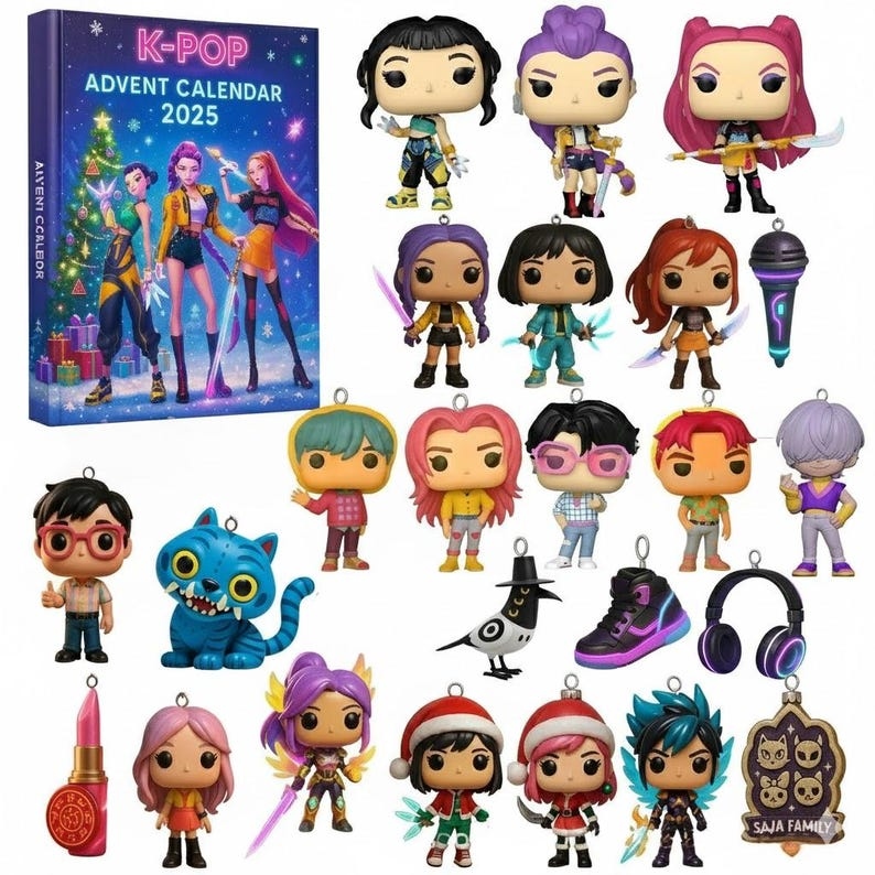2D 2025 K-Pop Advent Calendar - Collectible Anime Figures - Fun Christmas Countdown Gift 2025 K-Pop Advent Calendar - Collectible Anime Figures - Fun Christmas Countdown Gift - Media 6