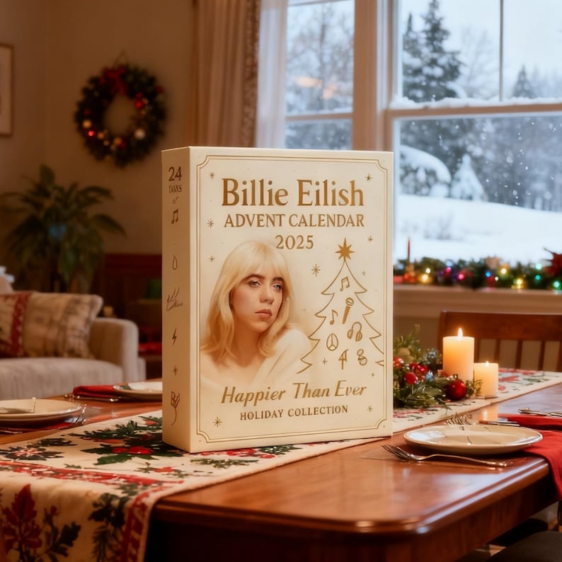 2D Billie Eilish Advent Calendar 2025,24 Day Countdown Calendar,Christmas Gift - Media 2