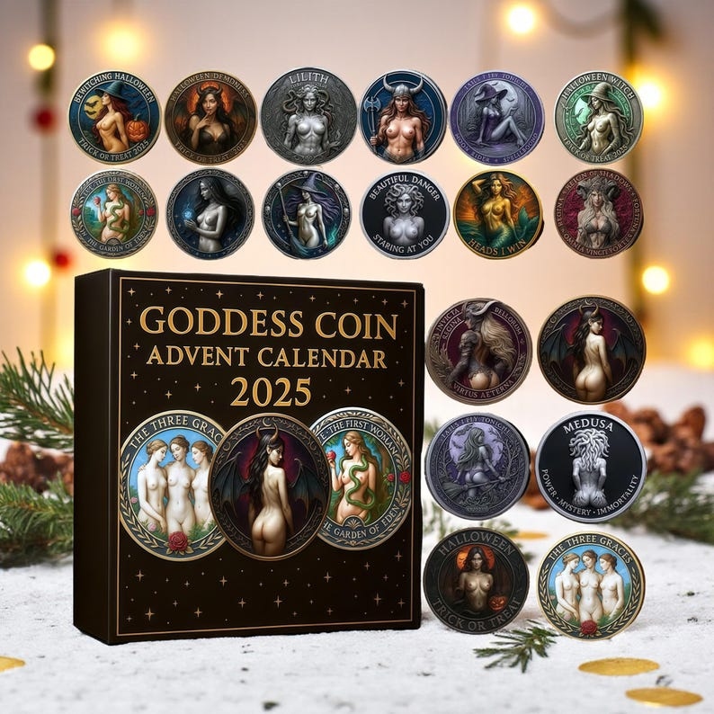 2D Ornament - Goddess Coin Advent Calendar 2025 Mythology Tokens for Her - Media 5