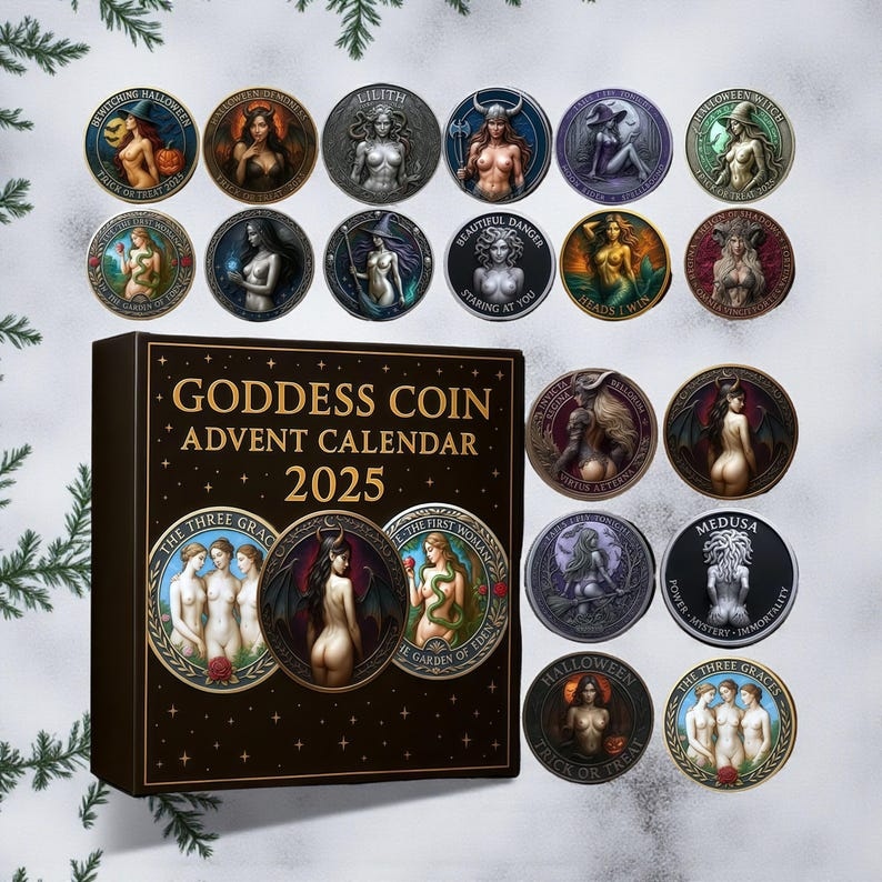 2D Ornament - Goddess Coin Advent Calendar 2025 Mythology Tokens for Her - Media 6