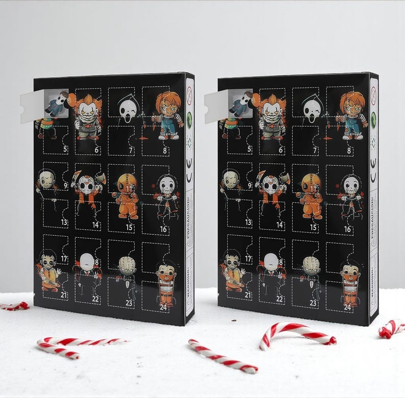 2D Horror Movie Advent Calendar 2025 24 Villain Resin Figurines