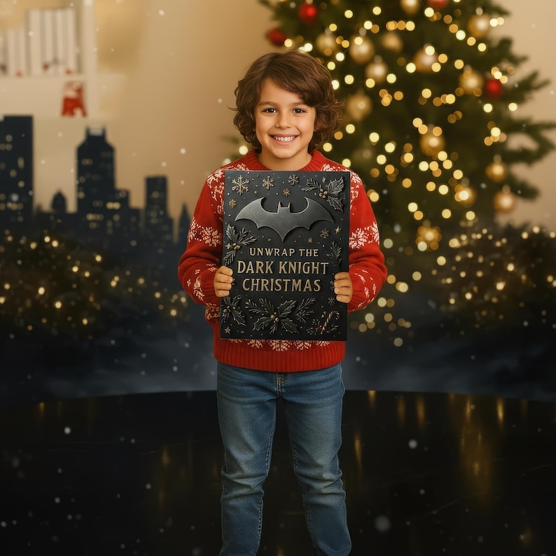 2D Superhero Advent Calendar 2025 – 24 Dark Vigilante Ornaments – Christmas Countdown Gift for Comic Fans & Action Hero Collectors - Media 4