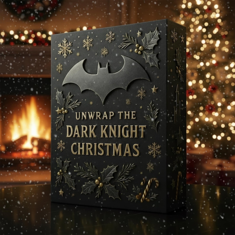 2D Superhero Advent Calendar 2025 – 24 Dark Vigilante Ornaments – Christmas Countdown Gift for Comic Fans & Action Hero Collectors - Media 2