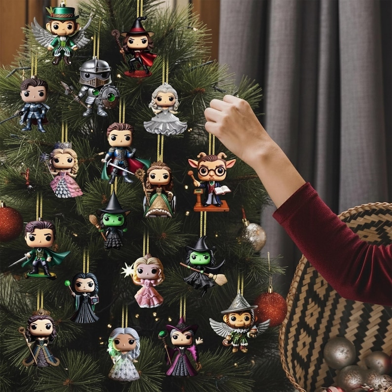 2D Ornament - 2025 Wednesday Addams Advent Calendar, 24 Days of Gothic Surprises, Custom Wednesday Themed Gifts, Addams Family Holiday Countdown - Media 3