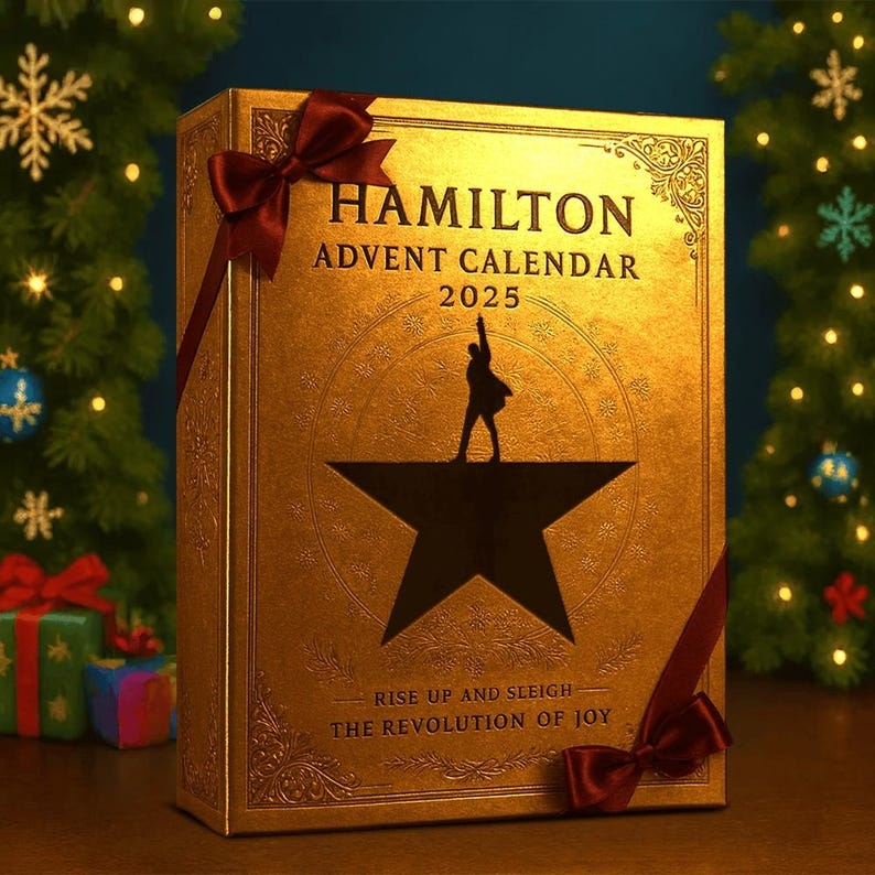 2D Ornament Hamilton Advent Calendar 2025, 24-Day Christmas Countdown, Musical Collectible Ornaments, Broadway Gift for Fans & Holiday Decor - Media 3