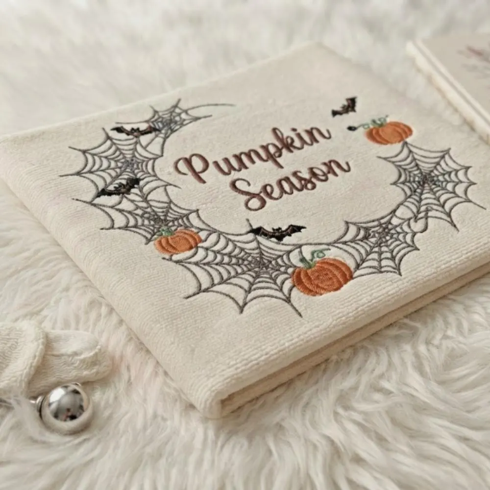 Personalized Baby's First Halloween Blanket, Custom Embroidered Pumpkin Season Blanket, Spooky Cute Newborn Gift, Fall Nursery Decor YB1603 - Media 5