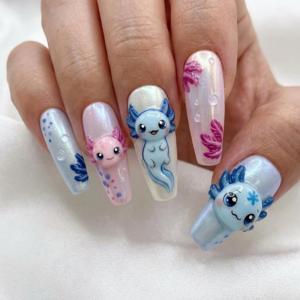 Fake nail set, Chrome press ons, press on nails, custom press on nails, fake nails, Nails Art, stained glass nails, gold press on nails, 3d press on nails, luxury press on nails, handmade press on nails