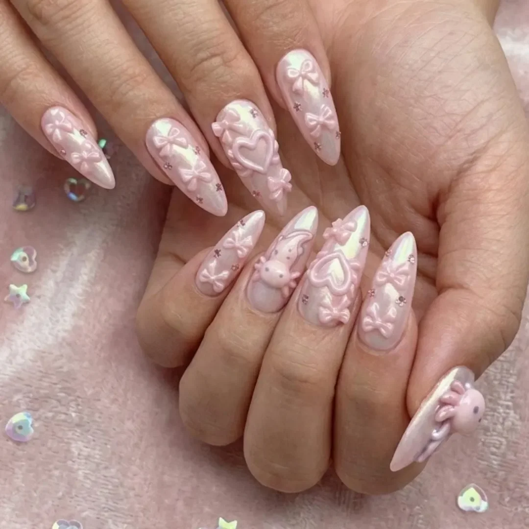 Fake nail set, Custom press ons, press on nails, custom press on nails, fake nails, Nails Art, stained glass nails, gold press on nails, 3d press on nails, luxury press on nails, handmade press on nails