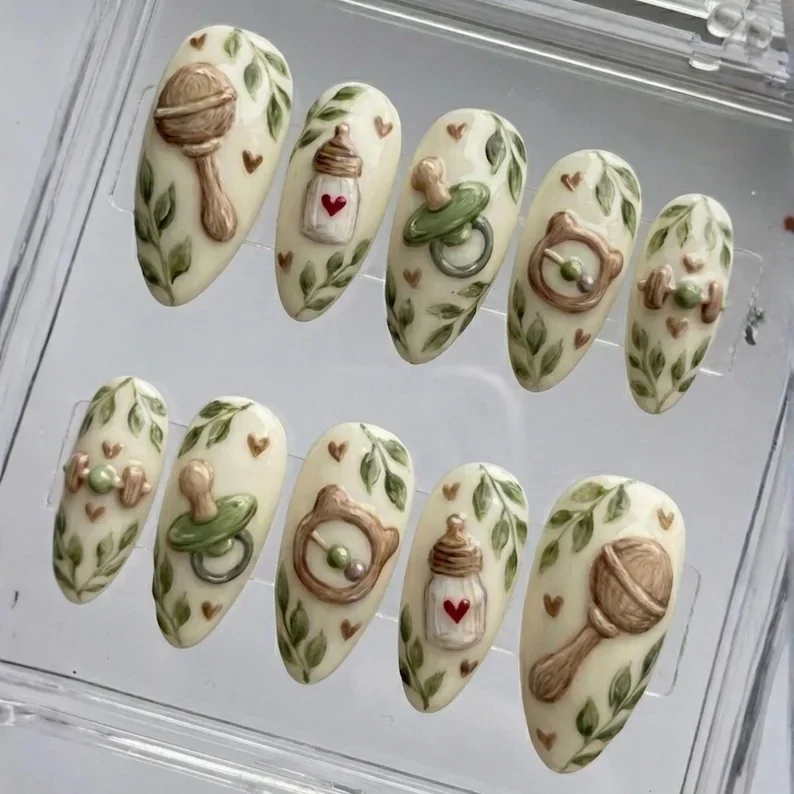 press on nails, custom press on nails, fake nails, Nails Art, stained glass nails, gold press on nails, 3d press on nails, luxury press on nails, handmade press on nails