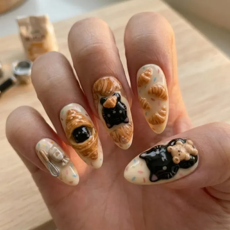 press on nails, custom press on nails, fake nails, Nails Art, stained glass nails, gold press on nails, 3d press on nails, luxury press on nails, handmade press on nails