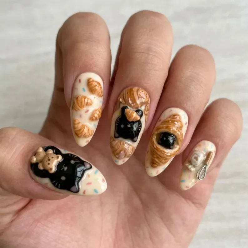 press on nails, custom press on nails, fake nails, Nails Art, stained glass nails, gold press on nails, 3d press on nails, luxury press on nails, handmade press on nails
