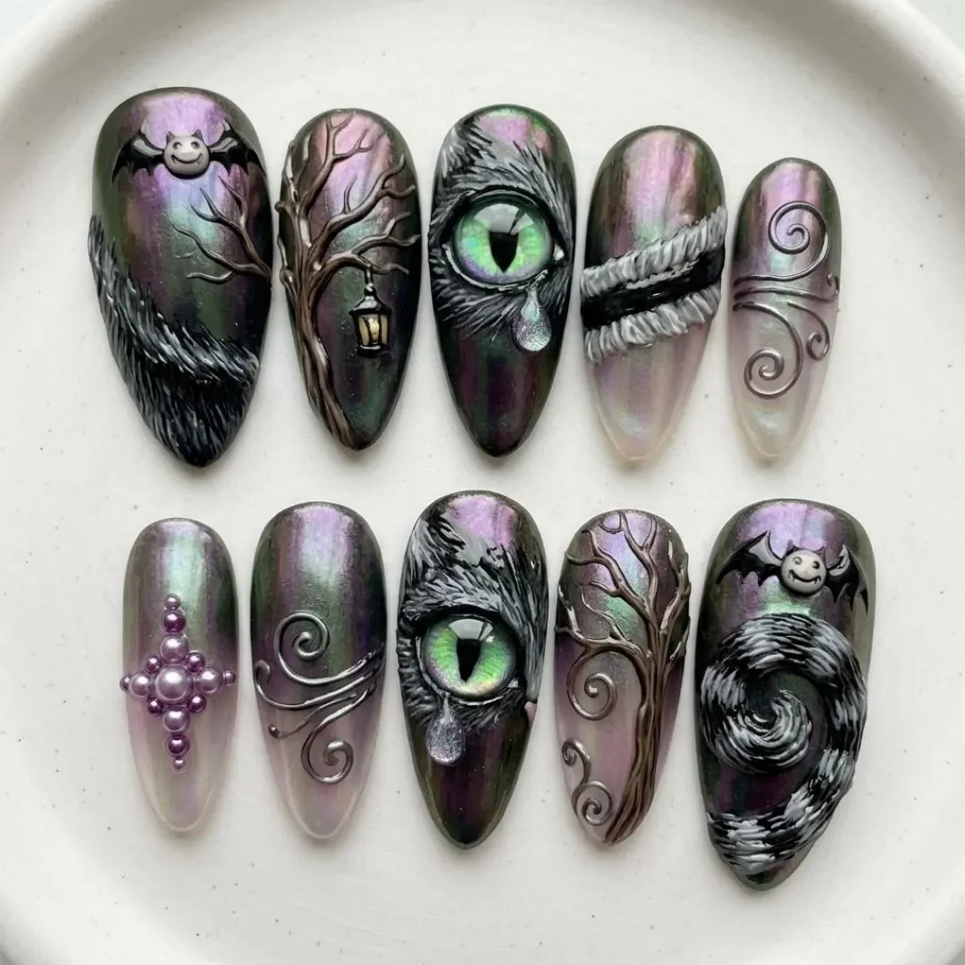 press on nails, custom press on nails, fake nails, Nails Art, stained glass nails, gold press on nails, 3d press on nails, luxury press on nails, handmade press on nails