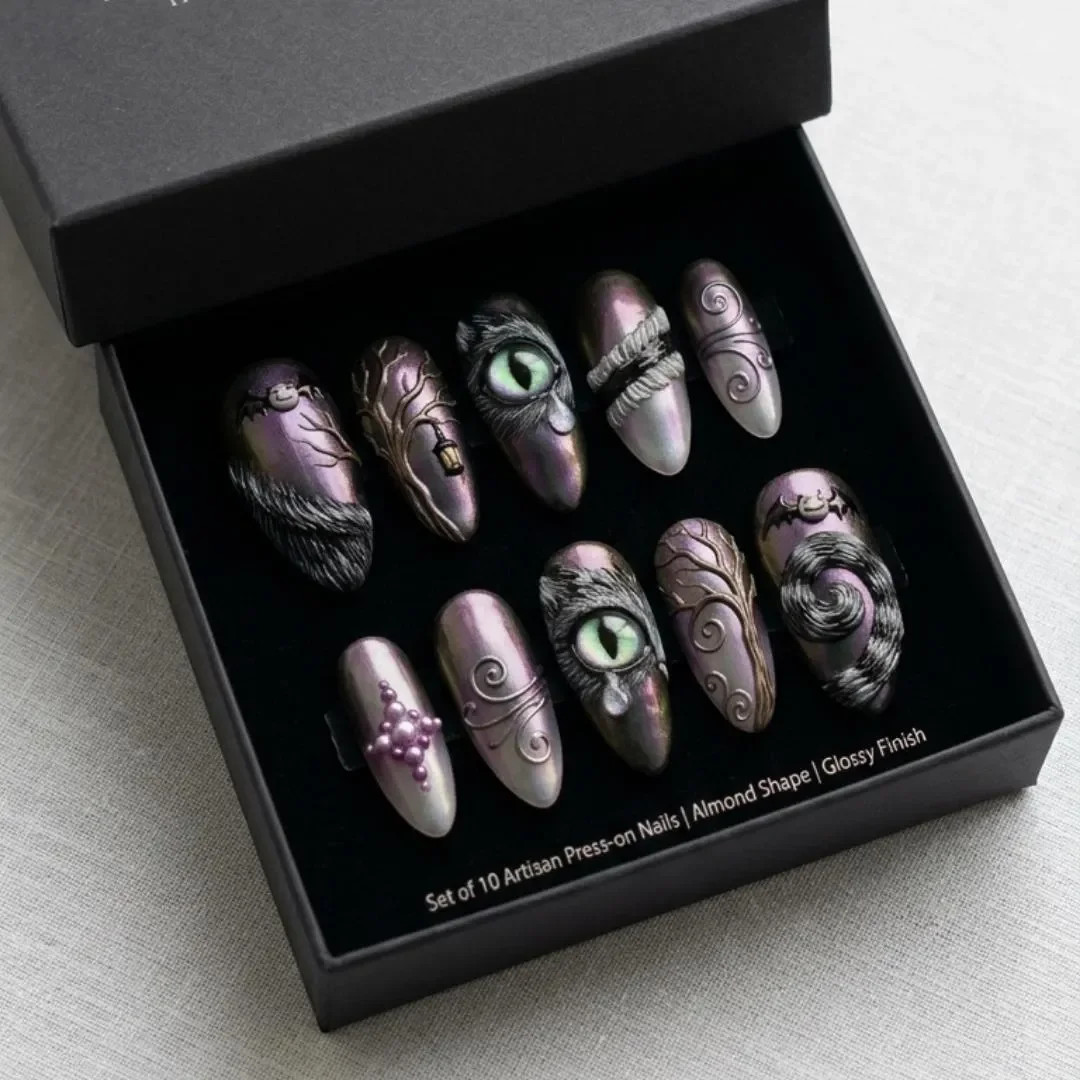 press on nails, custom press on nails, fake nails, Nails Art, stained glass nails, gold press on nails, 3d press on nails, luxury press on nails, handmade press on nails